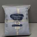 MooMee Bedding Duvet SheetSet 100% Washed Cotton Linen Like Textured Breathable Durable Soft Comfy Blue, Size Queen