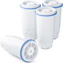 BOGDA 4 Pack Water Filter Replacement Zero, 5-Stage Compatible with Zero Pitcher and Dispenser, Fit for Zero Filter Water Replacement Filters and ZR-001 ZR-017 ZR-004