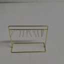 STOBOK Miniature Doll Garment Rack Set Mini Doll Dress Clothing Display Rack with 10Pcs Mini Doll Clothes Hangers Doll House Furniture Accessories for Dollhouse Supplies, Golden