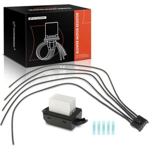 A-Premium HVAC Blower Motor Resistor with Wire Harness Kit Compatible with Chevrolet, Pontiac & Saturn Vehicles - Malibu 2004-2012, G6 2005-2010, Aura 2007-2009
