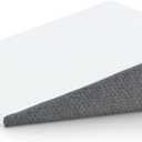 Wedge Pillow with Foam Top for Sleeping,Reading and Rest, 8 Inch Elevated Support Triangle Bed Pillow for Legs and Back Support with Washable Cover (25 X 24 X 8 inch)