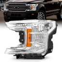 JFN Headlight Assembly Compatible with 2018-2020 Ford F-150 (Left Side) (Driver Side (Left))