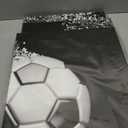 Black and White Splash Soccer Football Balls Wall Art Posters Prints on Wrapped Frames 3 Pieces for Boys Kids Gifts Room Decoration Ready to Hang,12x16inchx3 (White)