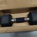 CAP 12lb Rubber Coated Hex Dumbbell, Comfort Grip, Free Weights, Pair