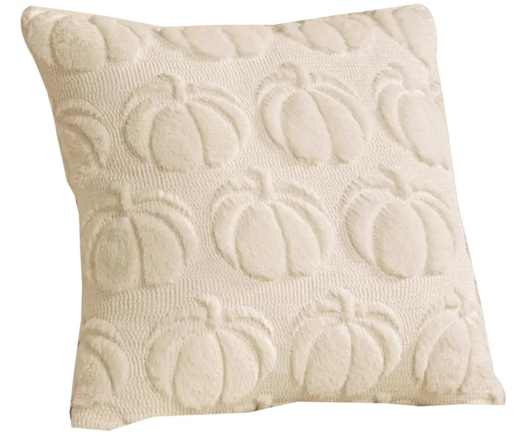 Plushes Rusts Throw Pillow Cover Pillowcase 45x45cm Soft Plushes Autumn Harvest Decors for Sofa Bed Living Room Rusts Red Autumn Harvest Pillow Case