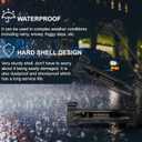 UTV Interior Light,12V Universal UTV Dome Light Roll Bar Mount LED Light Utility Roll Cage LED for Polaris RZR Can Am Talon Kawasaki Golf Cart Boat Off-Road Cab-White/Yellow