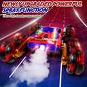 8WD Remote Control Car, 2.4Ghz RC Cars with Spray & Cool Light, Kids Toys Electroplating Process Transform Drift Climbing Car, Boys Toys for Age 4-6 7 8-13 Year Old (red-Blue)