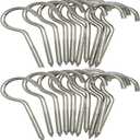 Axe Sickle 3 Inch Heavy Duty Large Screw Hook Ceiling Hook Cup Hook Silver 20 Pcs