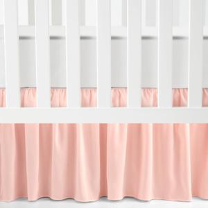 Lush Decor Ruffle Crib Skirt, 16" Drop, Pink