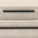 Sagala Set of 2 Ivory Shagreen Decorative Boxes With Black Metal Handles, Faux Leather Jewelry Boxes Modern Storage Boxes Photo Boxes Memory Boxes Home Organizer Box(Ivory)