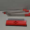 DSV Standard Window Squeegee, 2-in-1 Window Cleaner with 55" Extension Poles, Window Washing Kit, Glass Door Cleaner, Multi-Use Car Windshield Cleaning Tool with Long Handle for High Outdoor Windows