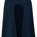 Renaissance Costume Medieval Viking Hooded Cape Halloween Vintage Cloak for Men Women (Blue)