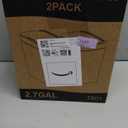 2 Pack 2.7 Gal Bathroom Trash Can with Lid, Automatic Trash Can Small Smart Garbage Can Touchless, Slim Motion Sensor Waterproof Plastic Trash Bins for Bedroom Office Kitchen Toilet Black