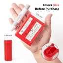 Alcedo Portable Sharps Container for Travel and Home Use (3-Pack), Small 0.1L Container for Diabetes Insulin Pen Needle Disposal, Mini Sharps Box, Medical Grade