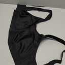 ZeroBound Women's Sports Bra High Impact Large Bust Full Coverage Workout Bras Adjustable Wirefree NO Padded Bra (36G, Black)