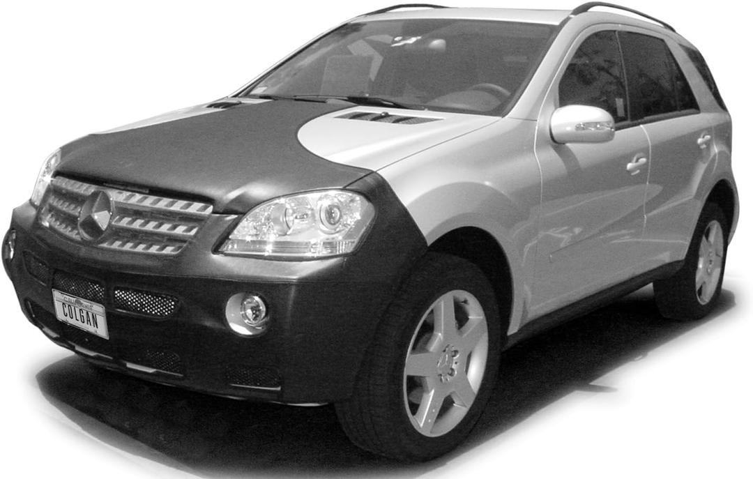 Colgan Custom Fit Full Bra Front End Mask for Select Mercedes-Benz ML350/BlueTec Models - Carbon Fiber (Black)