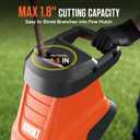 AIVOLT Electric Wood Chipper, 15-Amp Chipper Shredder, 1.8" Cutting Capacity, 12 Gal Anti-Blowout Bag, 2 Extra SK5 Blades, 18:1 Mulching Ratio for Yard Waste, Composting & Garden