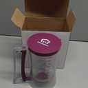 KPKitchen Pancake Batter Dispenser - Kitchen Must Have Tool for Perfect Pancakes, Cupcake, Waffle, Muffin Mix, Cake & Crepe - Baking Supplies for Griddle - Pancake Maker with Measuring Label (Purple)