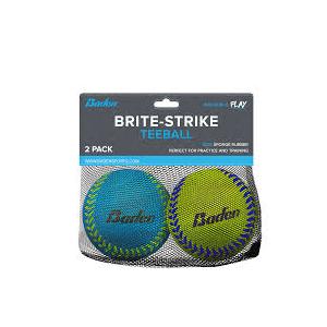 Baden Brite Strike Soft Sponge Rubber Baseballs - Perfect for Beginner Youth Players Practice, Training & Fun Outdoors - 2, 4