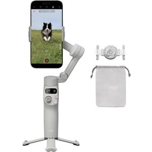 DJI Osmo Mobile 7 Gimbal Stabilizer for iPhone, Android, Built-in Tripod, Portable Stabilizer for iPhone, Selfie Stick, 3-Axis Phone Gimbal, ActiveTrack 7.0, One-Tap Edit, 10hrs Use, Phone Charging