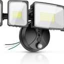 Onforu 120W 12000LM Dusk to Dawn Outdoor Lighting,5 Heads Flood Lights Outdoor,6500K Super Bright Automatic Outdoor Lighting,IP66 Waterproof Hardwired LED Security Lights for Garage,Yard,Outside