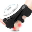 Upgraded Plantar Fasciitis Night Splint (Black)