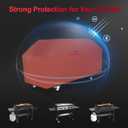 Comnova Griddle Cover for Blackstone Griddle Without Hood 36 Inch - 600D Flat Top Grill Cover for Blackstone 4 Burner Grill, 36" Griddles Cover for Black Stone and FTG600 (with Pole)