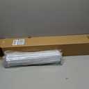 Yafa Home Fashion Durable Double Standard White Adjustable Curtain Rod Hardware Included (White, 66" - 128" [Set of 2])