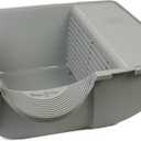 Omega Paw Elite Self Cleaning Roll 'n Clean Litter Box, Midnight Black, Large (EL-RA20-1)