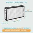 2-Pack 16x25x4 Replacement Air Filter for Honeywell FC100A1029 MERV 13 Allergy & Dust Defense, Pleated HVAC AC Furnace Filters(Actual Size: 15.94 x 24.86 x 4.38 Inches)