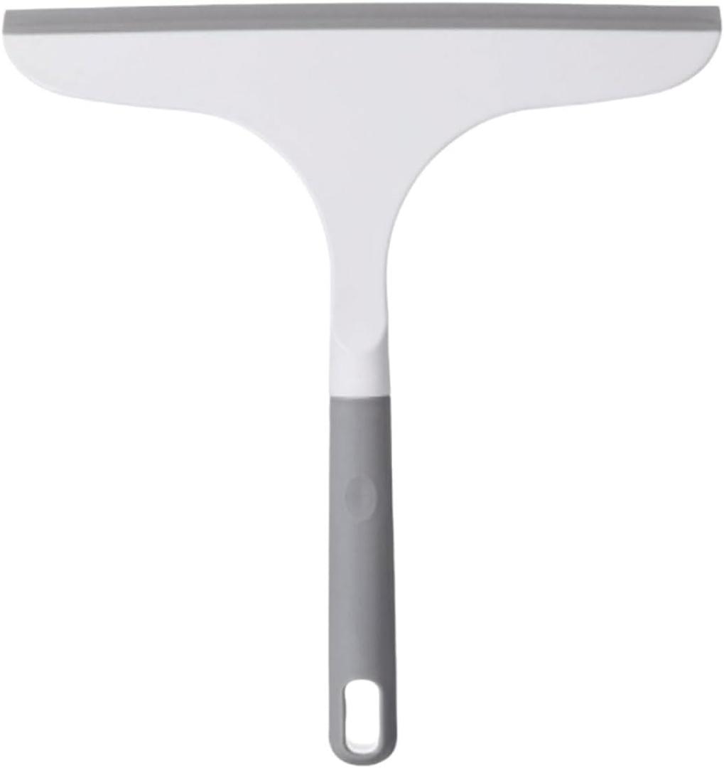 Multifunctional Plastic Squeegees Glass Door Squeegees Multifunctional Squeegees Hanging StorageSqueegees Easy to Clean Squeegees Lightweight(1 Pack Gray)