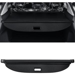 AUXKO Retractable Cargo Cover for Tesla Model Y Juniper 2026, Trunk Cover Luggage Security Shade Cover for 2026 Tesla Model Y Juniper Shielding Shade Anti-Peeping Luggage Privacy Screen, Carbon Fiber