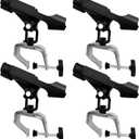 Fishing Boat Rods Holder with Large Clamp Opening 360 Degree Adjustable Fishing Rod Racks Folding Holder (RH20-4Pack)