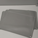 Kids Silicone Placemat, KVK Baby Placemats for Kids Toddler Children Reusable Non-Slip Table Mats Baby Food Mats for Restaurant, 4 Pack, Grey