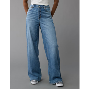Stretch Super High-Waisted Baggy Wide-Leg Jean
 M