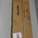 MAJARO Small Modern Console Table for Entryway, Tempered Glass with Metal Frame Sofa Table for Living Room, Hallway, Office (Single-Layer, Gold)