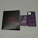 Vinich for iPhone 14 Wallet Case with Card Holder, RFID Blocking Credit Slots Kickstand Shockproof Phone Cover Fit for iPhone 14 6.1" Purple