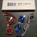 Travel Essentials, USB C Multi Charging Cable[3Pack 4ft] 6 in 1 USB A/C to USB C/Micro USB Connector Multiple Charger Cord for Cell Phone/Galaxy/PS/iPads and More