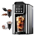 KIDISLE Hot Iced Coffee Maker with Bold Setting, Single Serve Coffee Maker