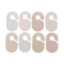 3 Sprouts Baby Closet Dividers Set of 8 - Toddler Clothes Organizer Hanger, Double-Sided Size Labels - Nursery Organization for Newborn Clothing, Infant, Boy & Girl - Neutral