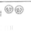 Angoily Stainless Steel Bathroom Towel Rack Wall Mounted Towel Bar Rod Space-Saving Holder for Kitchen Cabinet Wet Environment Use with Modern Design