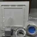 Gopper 12" Ultra Quiet Bathroom Exhaust Fan with 6500K LED Light, 1.0 Sone 120 CFM, 10x10 Mount, 1500 LM Ceiling Ventilation Fan, Energy Efficient (6500K LEDW)