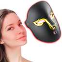 FSA Red Light Therapy Mask for Face,4 Modes HSA LED Face Mask Light Therapy,Acne Removal Wrinkles&Redness Anti-Aging,2000mAh Rechargeable,Wirless Remote,Infrared Photon Facial Mask for Travel Yoga