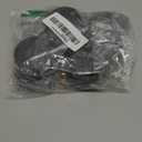 AAGUT 2" Swivel Stem Casters with Locking Brake Threaded 1/4" - 20 x 1 for Furniture and Shelves, Black Replacement Castors, Pack of 4