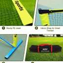 NQV Pickleball Net with 4 USAPA Approved Graphite Pickleball Paddles,Regualtion Size 22FT Pickle Ball Net, Outdoor Pickleballs, Carry Bag, Grip Tape,Weather Resistant Metal Frame