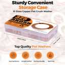 325 PCS, 10 Sizes, Premium Copper Metric Sealing Crush Washers Assortment Kit, Upgraded Flat Ring Oil Drain Plug Crush Washer Gasket Seal Assortment Set, Banjo Bolt Washer for Automotive, Motorcycles