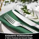 Hammered Silverware Set, 40-Piece Stainless Steel Square Flatware Set for 8, Food-Grade Tableware Cutlery Set, Utensil Sets for Home Restaurant, Mirror Finish, Dishwasher Safe