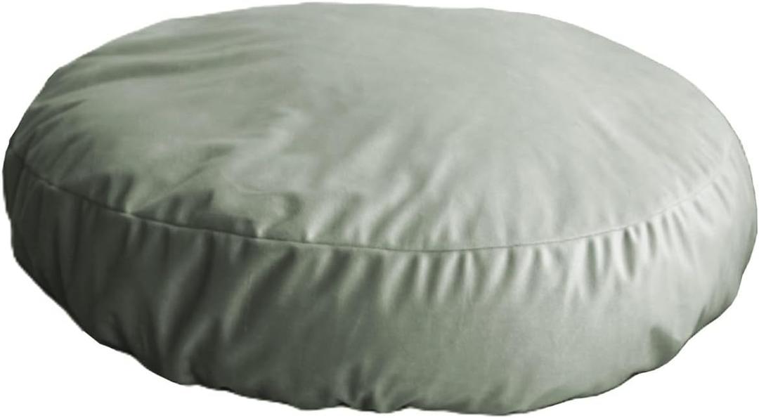 Sage Green Round Dog Bed Cover Replacement Washable for 23 to 24 Inch