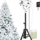 VEVOR Snow Machine, 1500W Snow Maker Machine with Height Adjustable Stand and Wireless Remote Control, High Output Portable Snowmaking Machines for Outdoor Christmas Parties Wedding Stage Effect