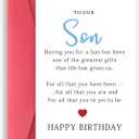 2 x Asmallgf Happy Birthday Card for Son, Sweet Bday Gifts from Mom Dad, Funny Bday Card for Son Adult, Naughty Birthday Gift Idea for Young Boys